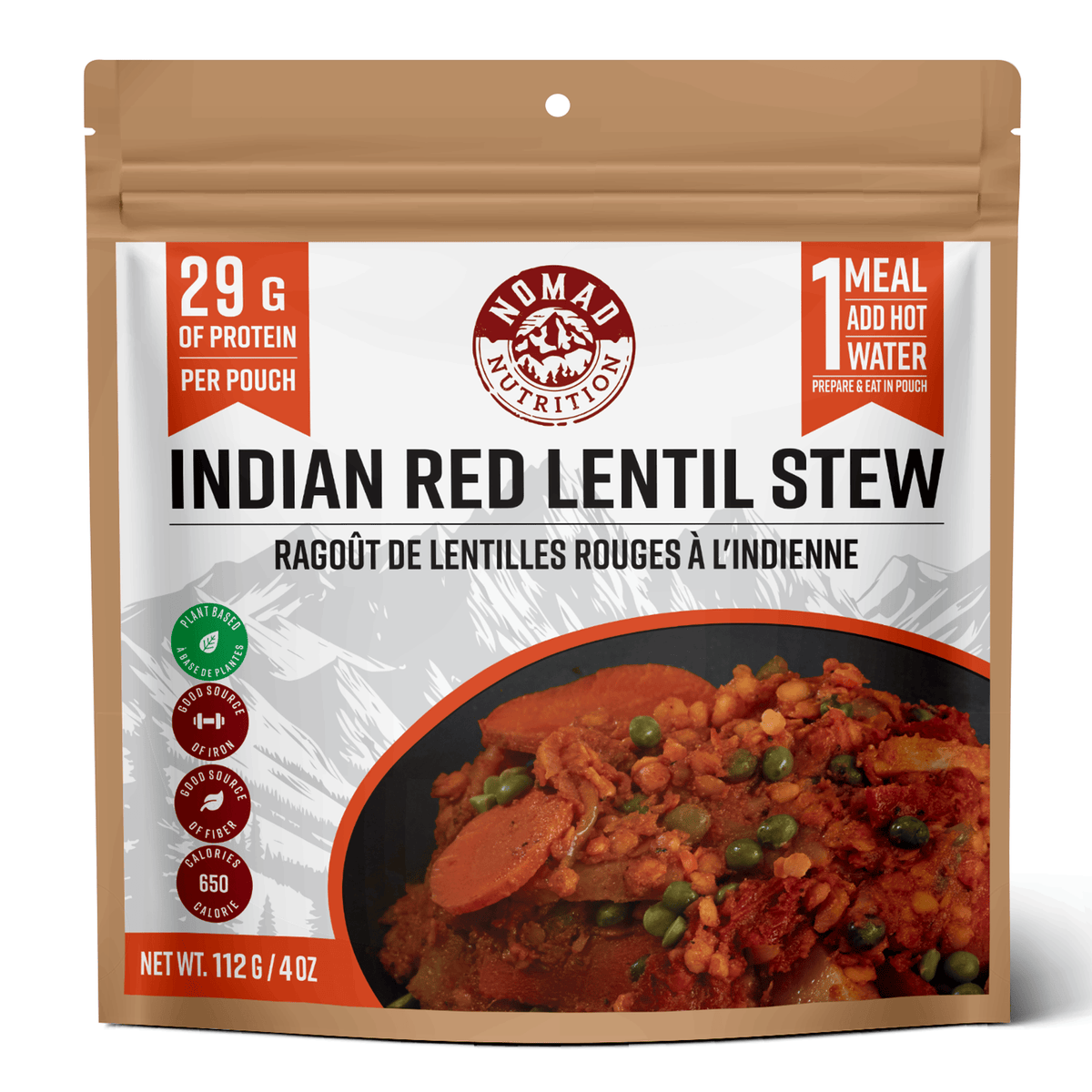 Ragoût de lentilles corail à l'indienne