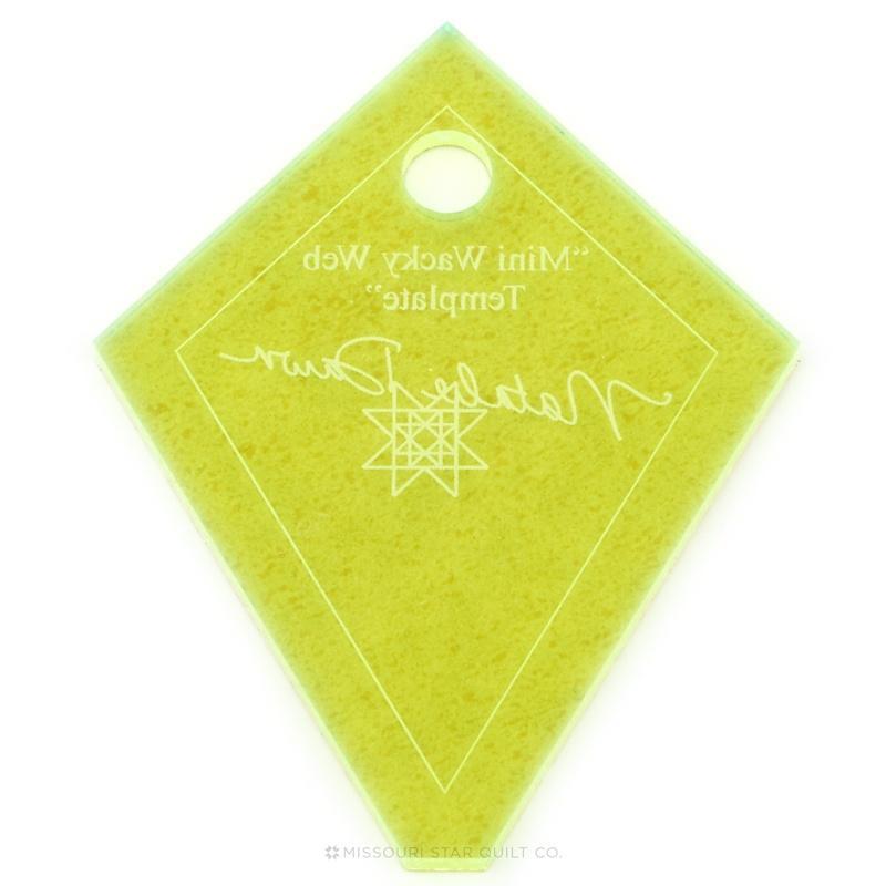 Gabarit Mini Wacky Web Missouri Star 2 1/2" (Mini Pervenche)