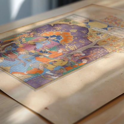 Shahnama Giclee Art Print: Persian Miniature, Museum Quality
