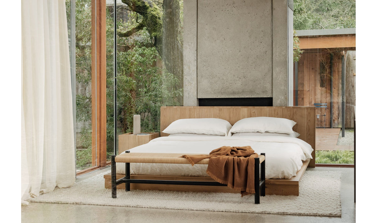 Parana Solid Wood Bed with Nightstands