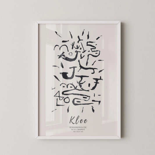Paul Klee - Creeper and Climber | Modern Neutral Art Exhibition Poster (available handframed or unframed)