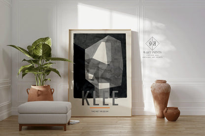 Paul Klee - Rough Cut Head | Neutral Modern Art Exhibition Poster (available handframed or unframed)