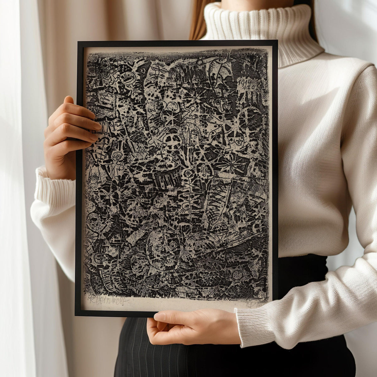 Paul Klee - Small World | Modern Neutral Art Exhibition Poster (available handframed or unframed)