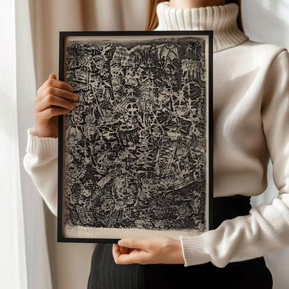 Paul Klee - Small World | Modern Neutral Art Exhibition Poster (available handframed or unframed)