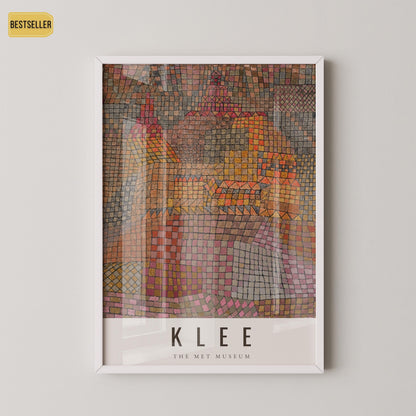 Paul Klee Stadtburg Castle Print: Modern Abstract Art, Giclee on Etching Paper