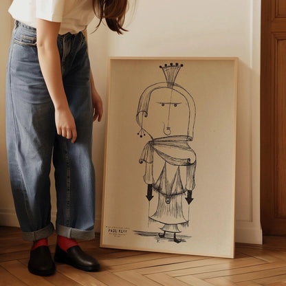 Paul Klee Witch Print: Modern Art Exhibition Poster