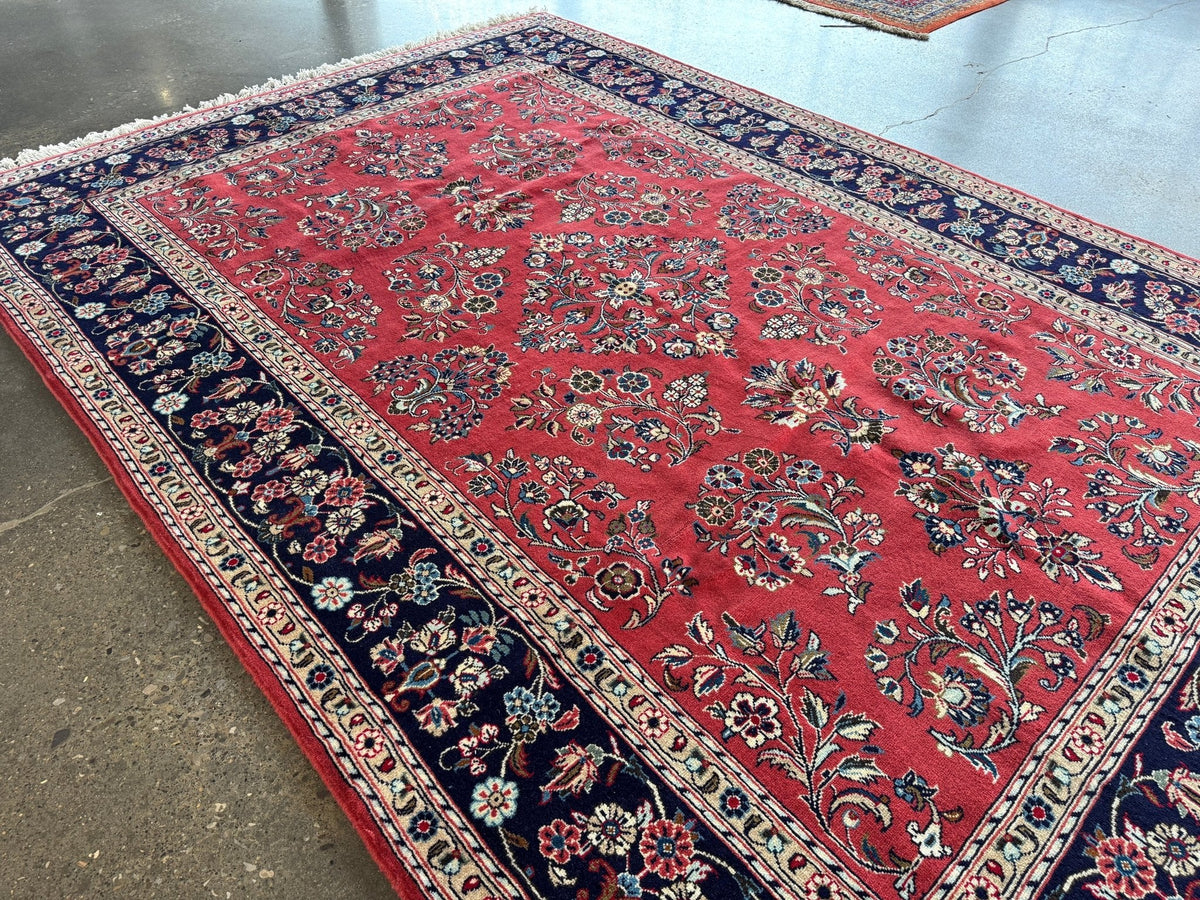 Persian Sarouk Rug | 6' 11" x 9' 10"