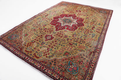 Persian Tabriz Rug | 7' 5" x 10' 8"