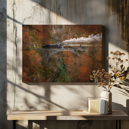 Wall art Museum train