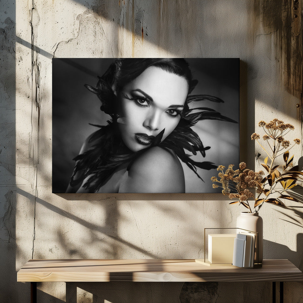 Art mural Les plumes noires
