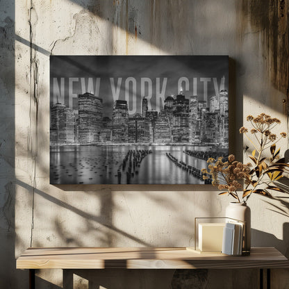 Décoration murale NEW YORK Skyline Monochrome