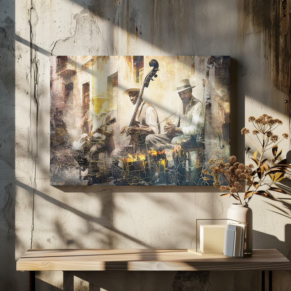 Art mural Art musical Illustration 11 Orchestre de jazz