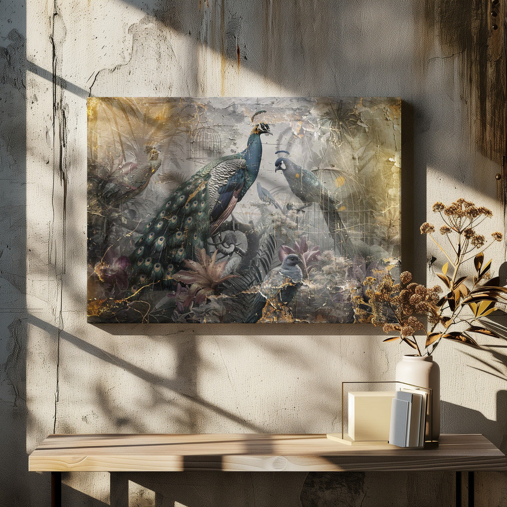 Décoration murale Oiseau Oiseaux Animal Illustration vintage Art mural 18