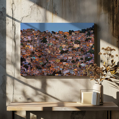 Décoration murale Crépuscule dans la favela de Rocinha
