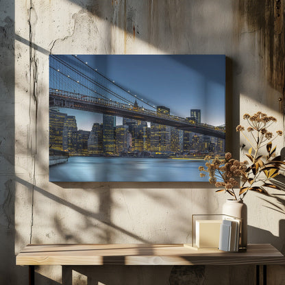 Art mural New York - L'Heure bleue sur Manhattan