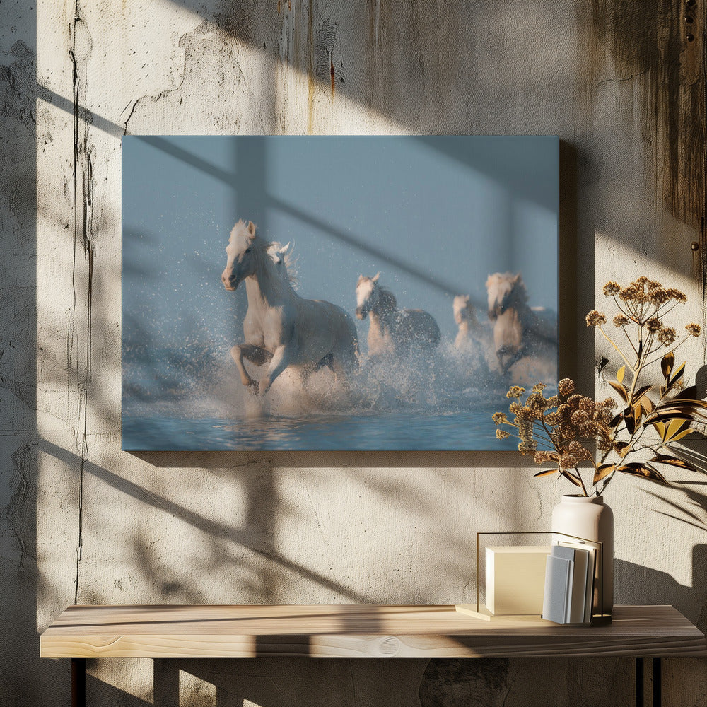 Art mural Anges de Camargue. Cheval