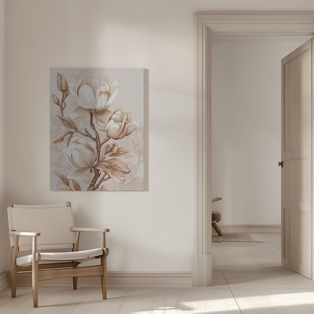 Beige Flowers 2