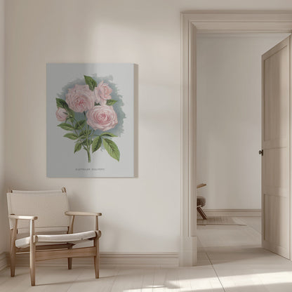 Wall Art Pink Rose, Clothilde Soupert Lithograph