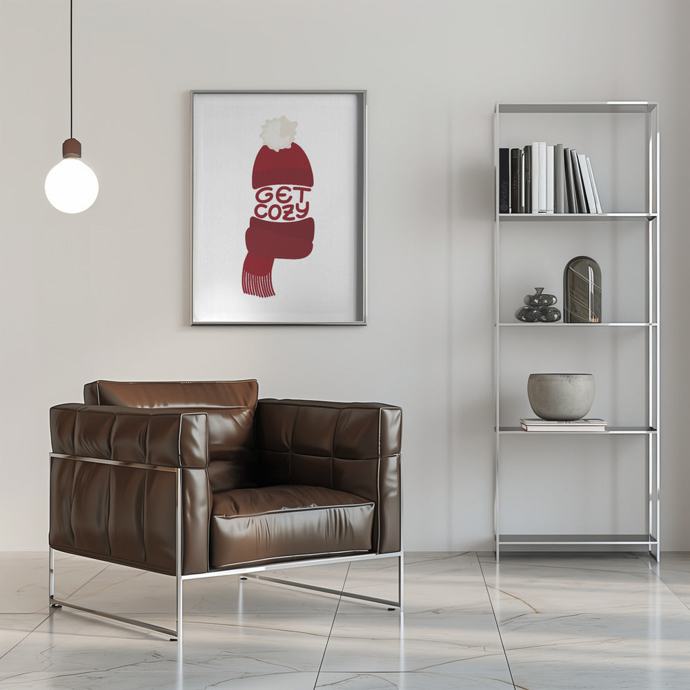 Art mural Mettez-vous à l'aise (rouge)
