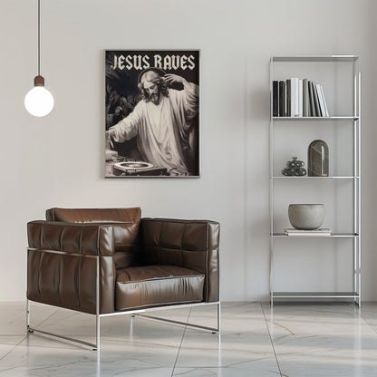 Art mural Jésus fait la fête
