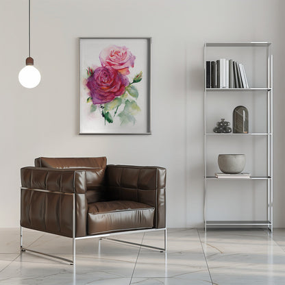 Art mural Rose juin