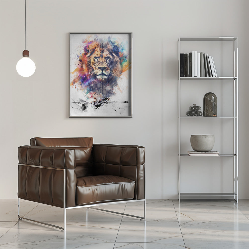 Décoration murale Affiche Lion Art 04