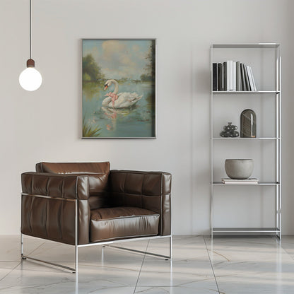 Coquette cygne vintage