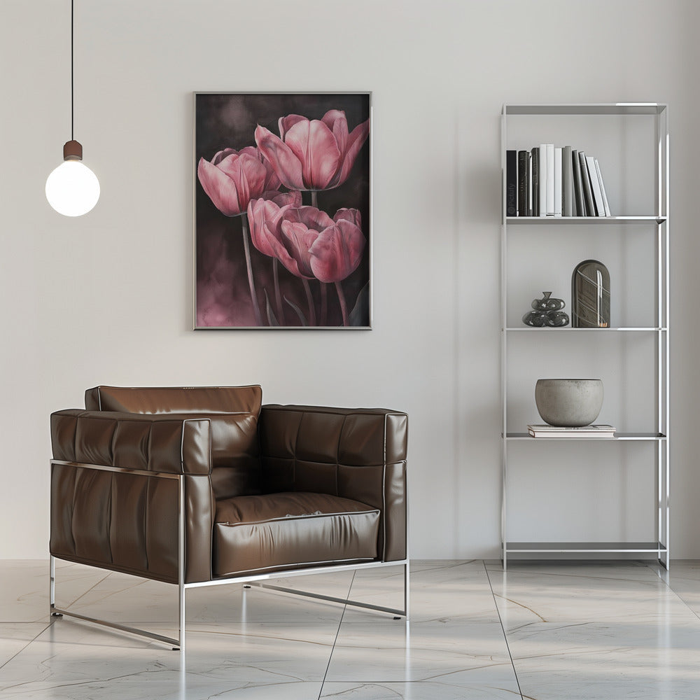Décoration murale Tulipe violette 3
