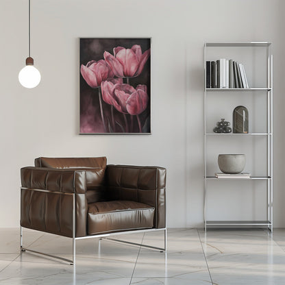 Décoration murale Tulipe violette 3