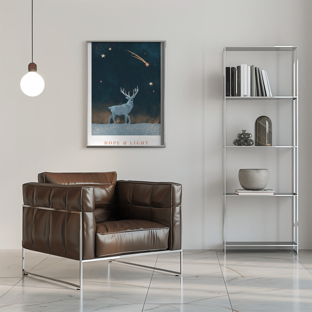 Décoration murale « Hope & Light », imprimée sur toile