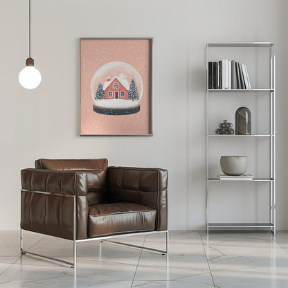 Décoration murale Ornement de Noël Illustration sur verre Impression sur toile