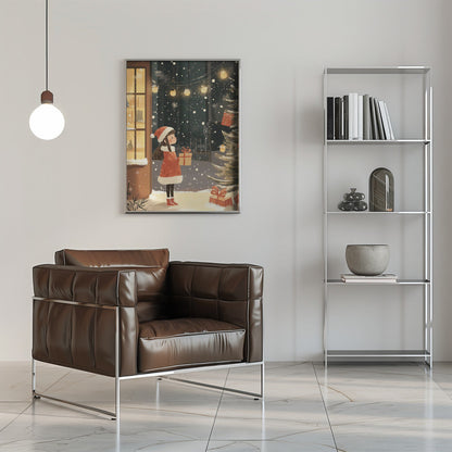 Décoration murale « Esprit de Noël » sur toile