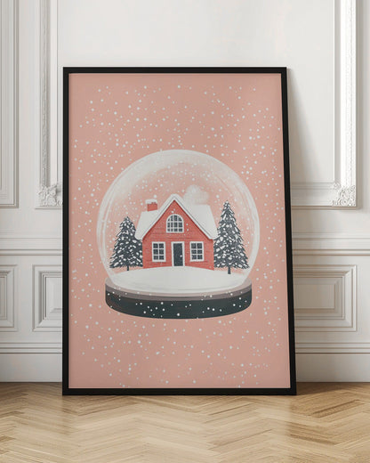 Décoration murale Ornement de Noël Illustration sur verre Impression sur toile