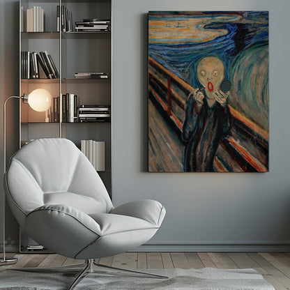 Art mural Maquillage hurlant