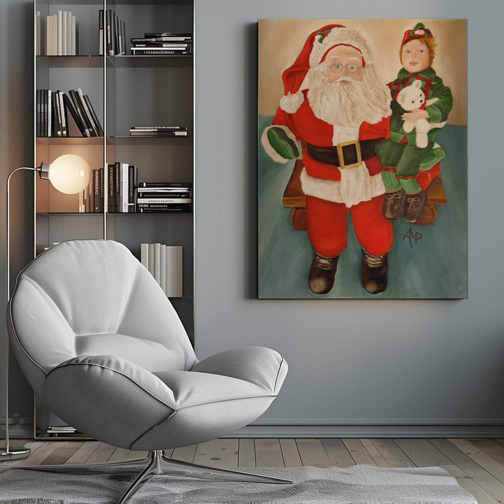 Décoration murale Demandez au Père Noël