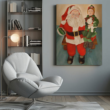 Décoration murale Demandez au Père Noël