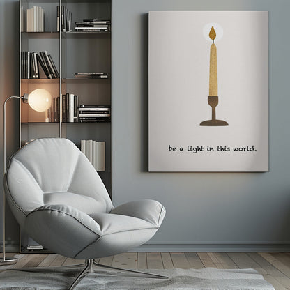 Décoration murale « Sois une lumière »