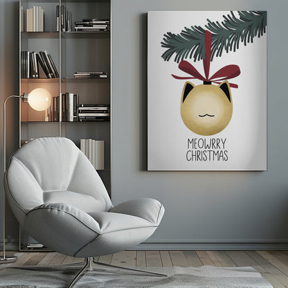 Décoration murale Boule de Noël Meowrry (or, blanc)