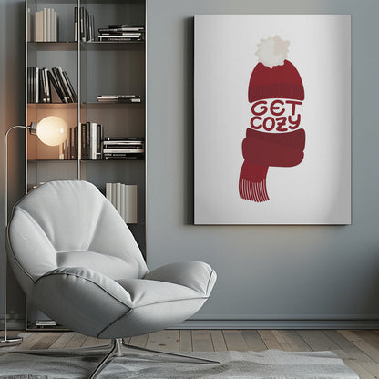 Art mural Mettez-vous à l'aise (rouge)