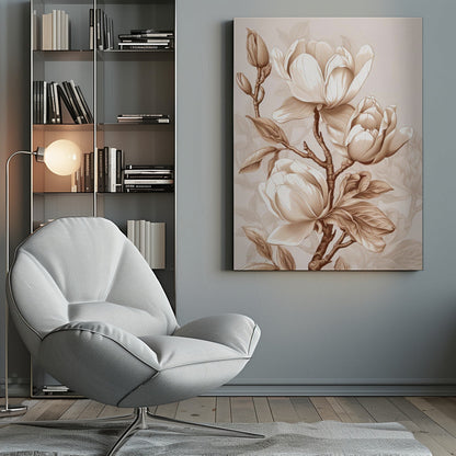 Beige Flowers 2