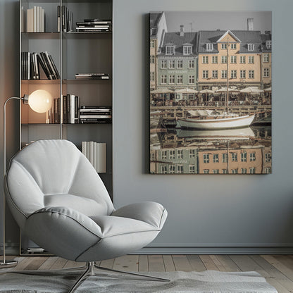 Décoration murale COPENHAGUE VINTAGE Nyhavn tranquille