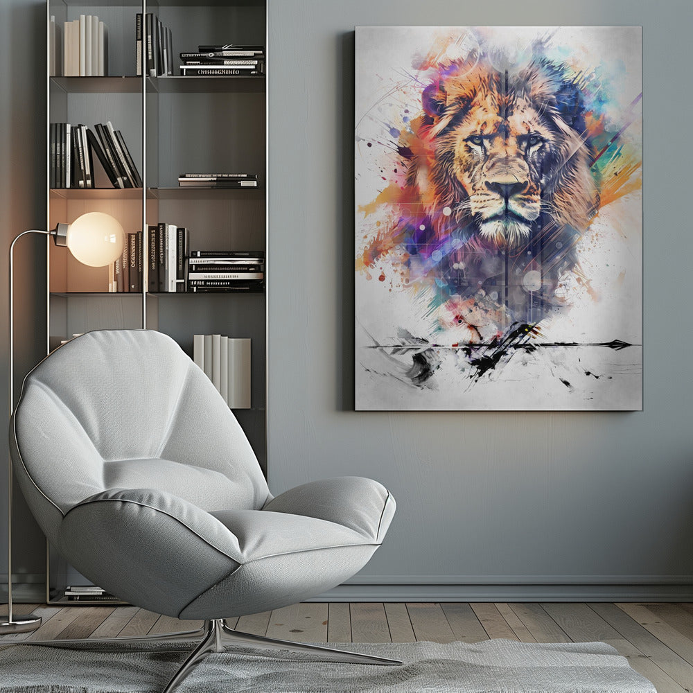 Décoration murale Affiche Lion Art 04