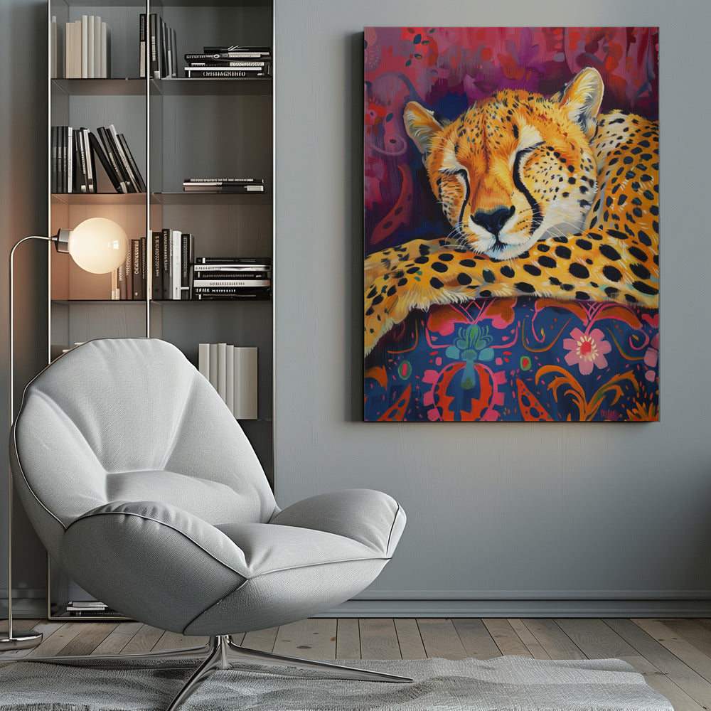 Décoration murale Guépard au repos