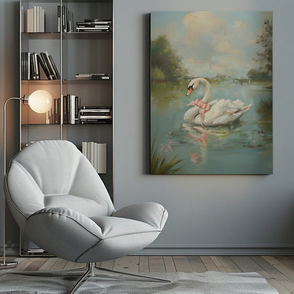 Coquette cygne vintage