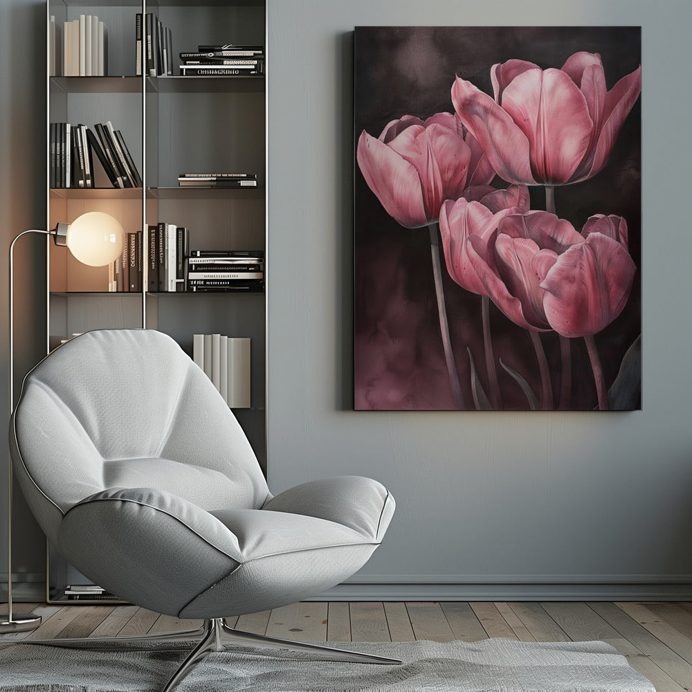 Décoration murale Tulipe violette 3