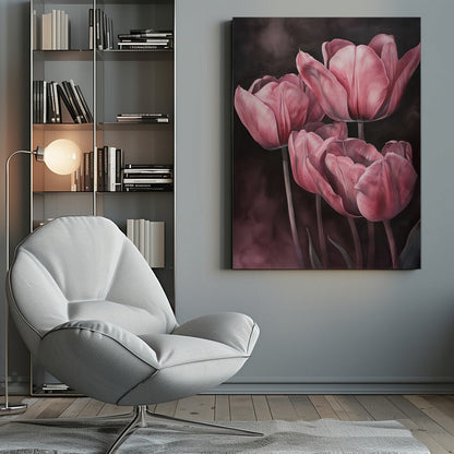 Décoration murale Tulipe violette 3