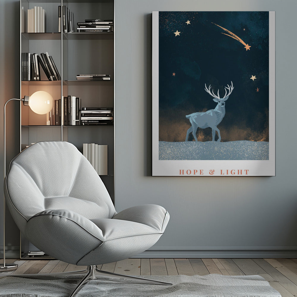 Décoration murale « Hope & Light », imprimée sur toile