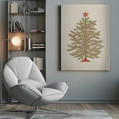 Décoration murale Sapin de Noël 02 Impression sur toile