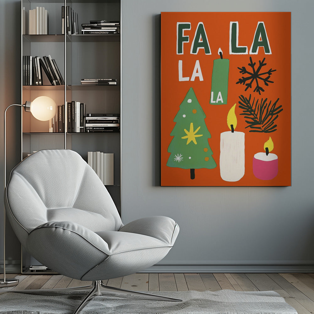 Impression sur toile « Fa la la »