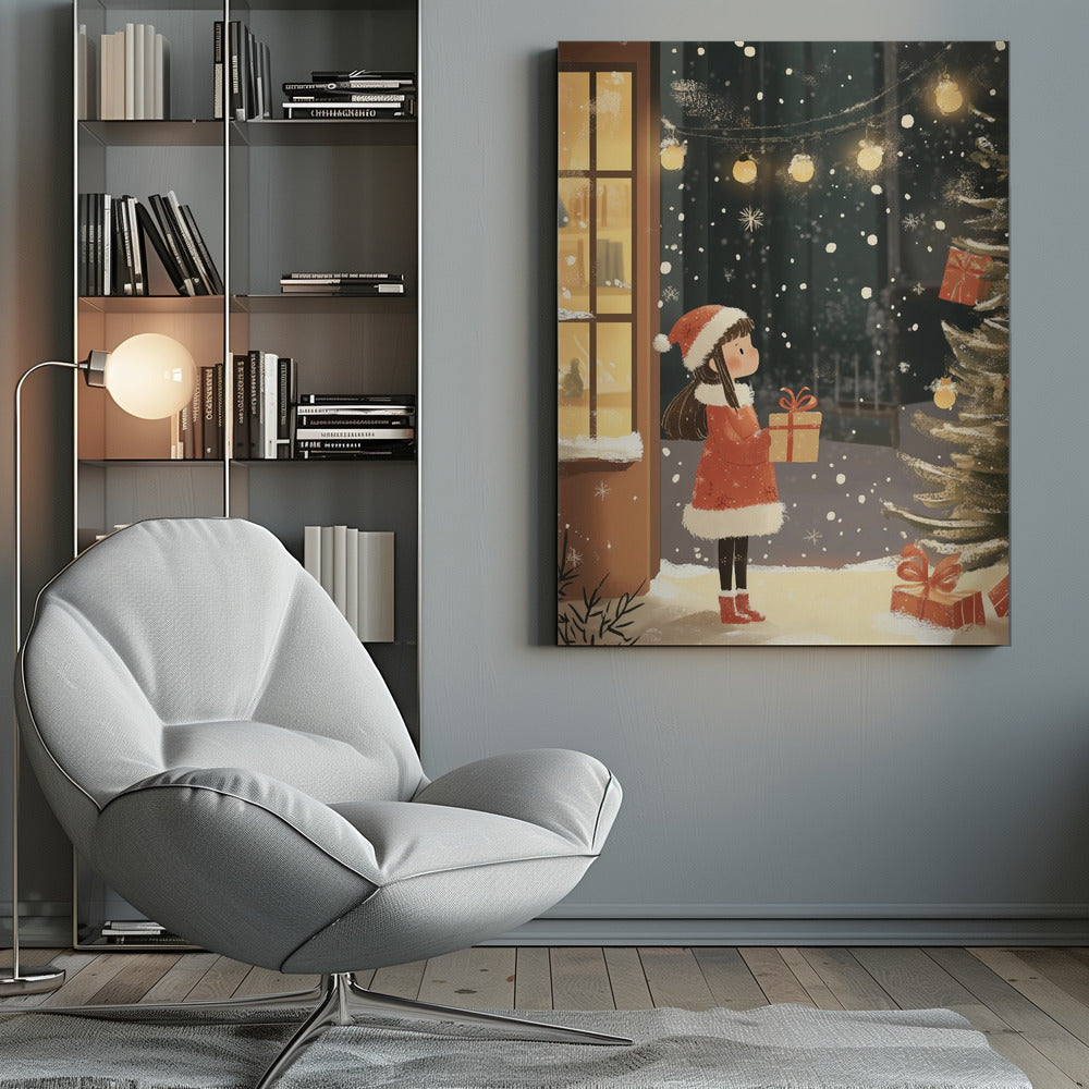 Décoration murale « Esprit de Noël » sur toile
